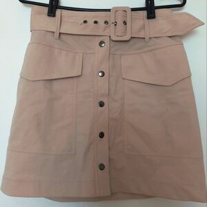 Cotton spandex Safari skirt